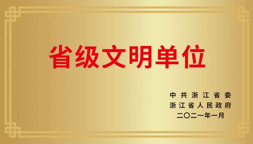 仙居邦爾 | 我院獲2020年度“省級文明單位”榮譽稱號